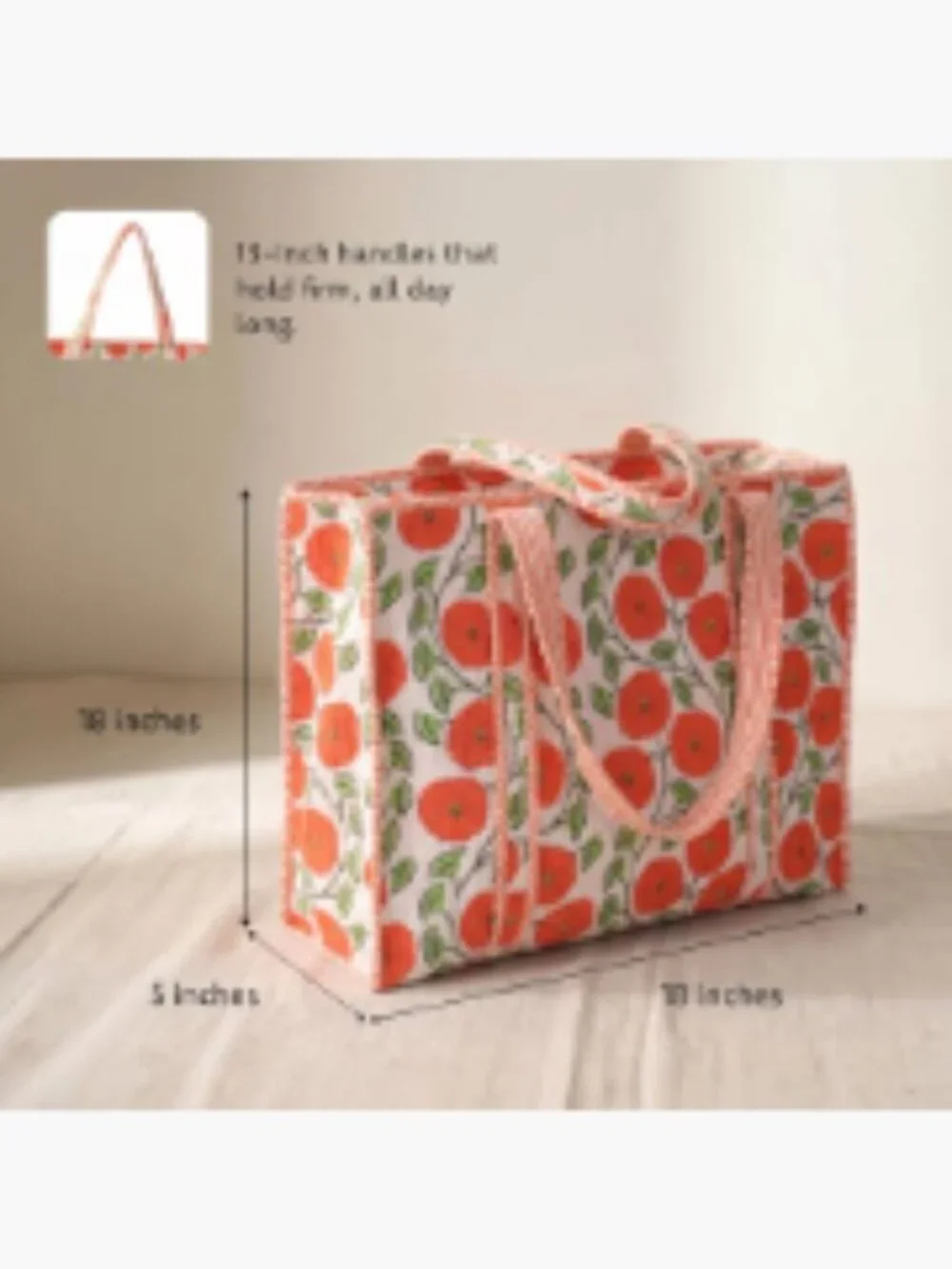 100% Cotton Quilted Tote Bag for Women, Large Travel Beach Work Shoulder Tote
